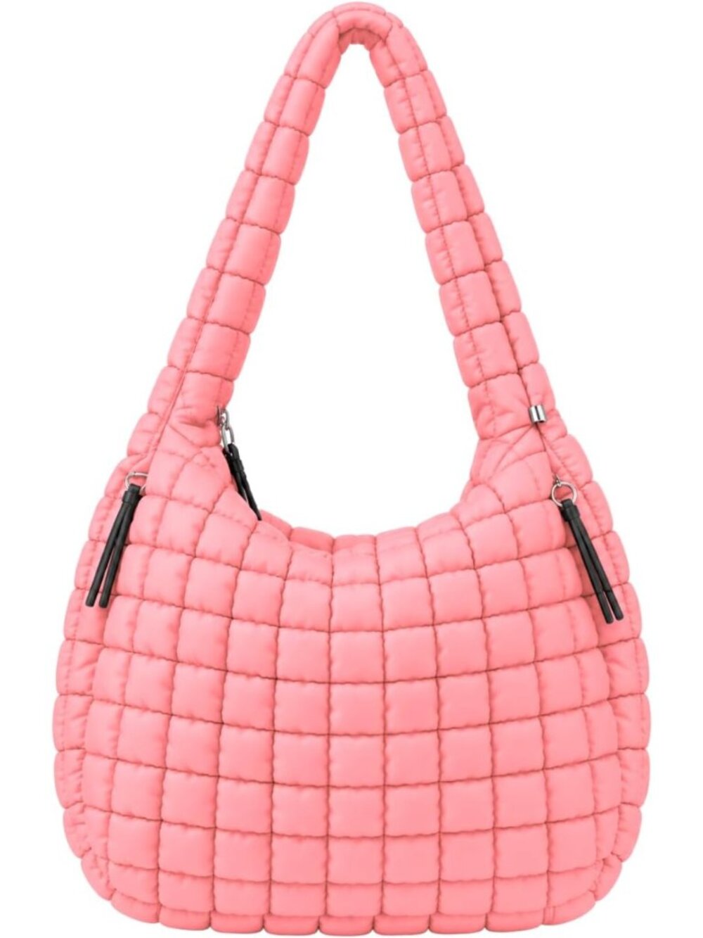 Lightweight Quilted Puffer Tote Bag for Women | Nylon Hobo Crossbody Purse